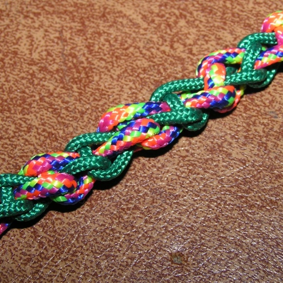 Multi Color Para Cord Survival Unisex Bracelet - Picture 7 of 7